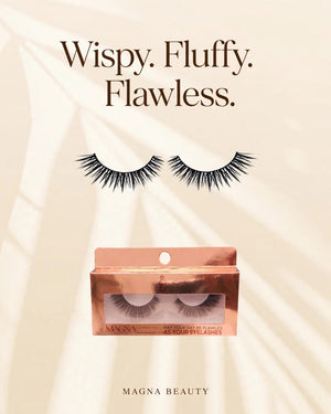 Magna Beauty Fluffy 2 lashes and box: Wispy. Fluffy. Flawless.