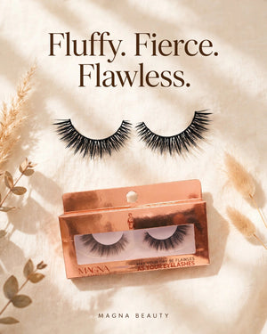 Magna Beauty Fluffy 4 lashes and box: Fluffy. Fierce. Flawless.
