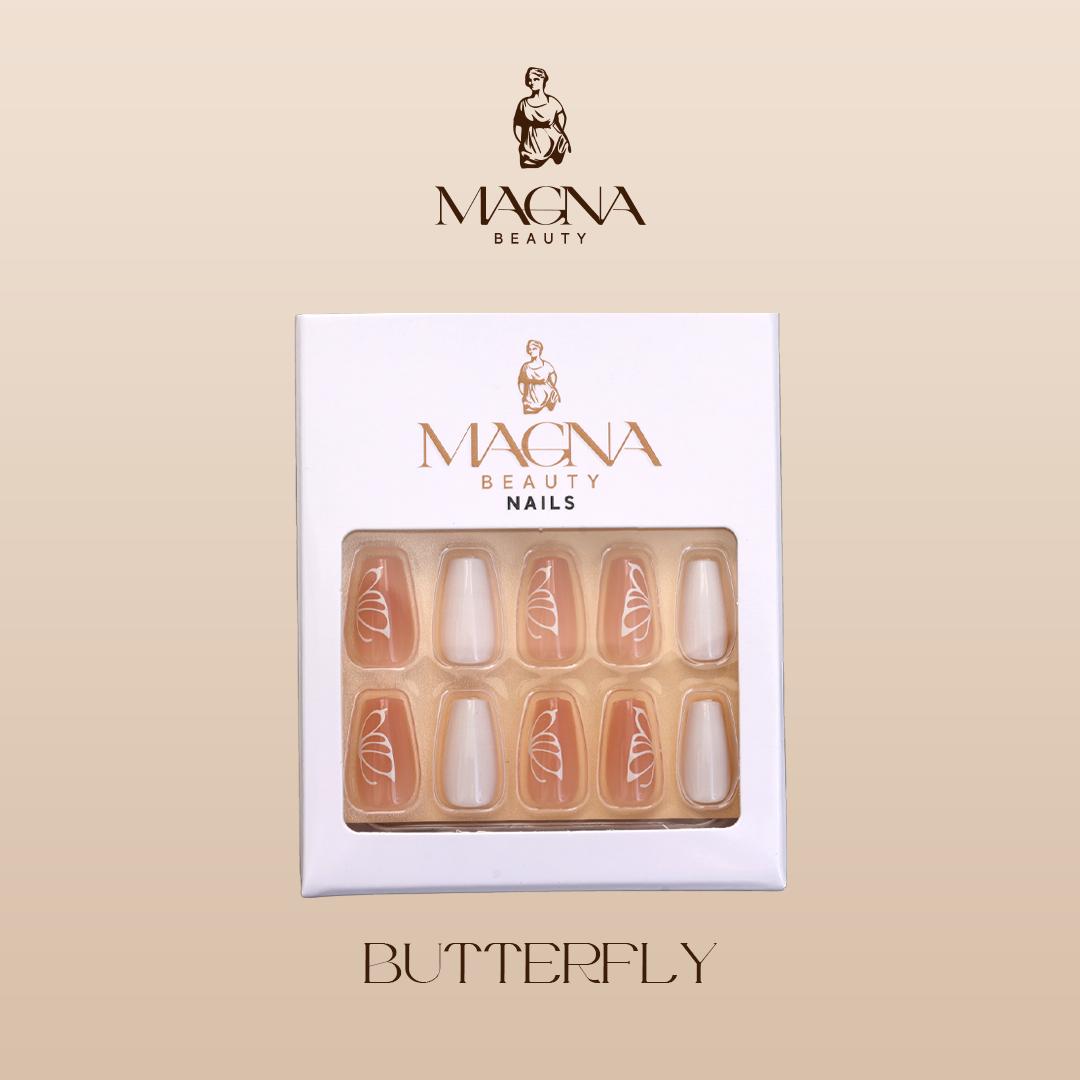 Magna Beauty Premium Press-On Nails – Butterfly