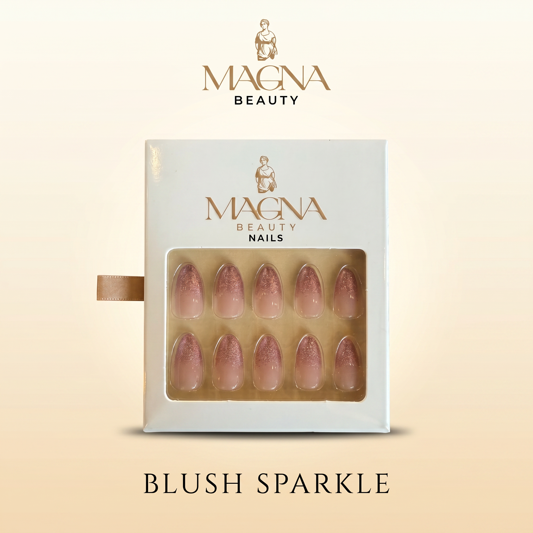 Magna Beauty Nails - BLUSH SPARKLE