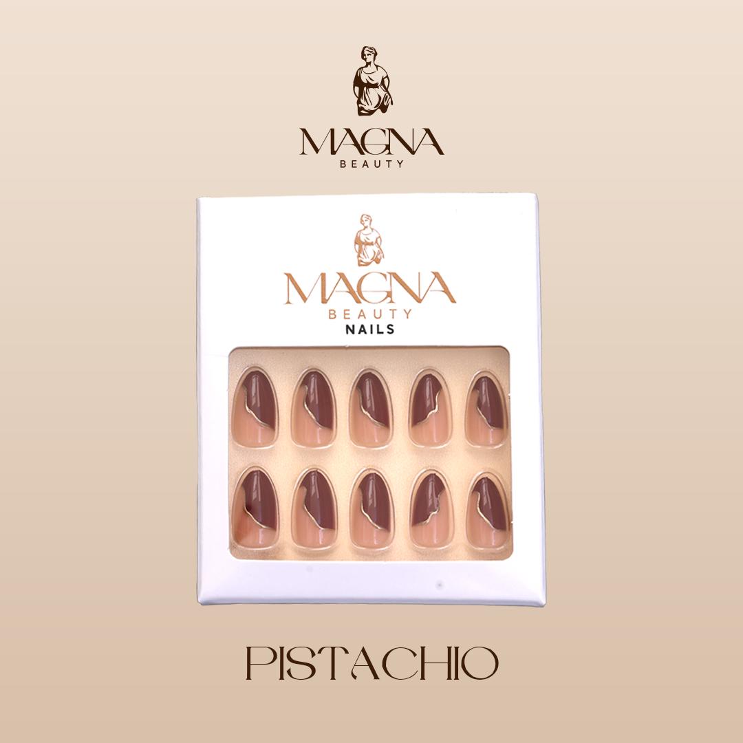 Magna Beauty Premium Press-On Nails – Pistachio
