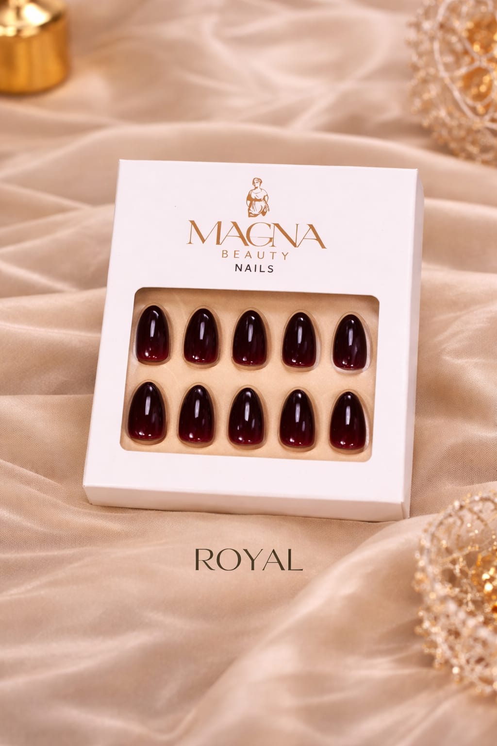 Magna Beauty Premium Press-On Nails – Royal