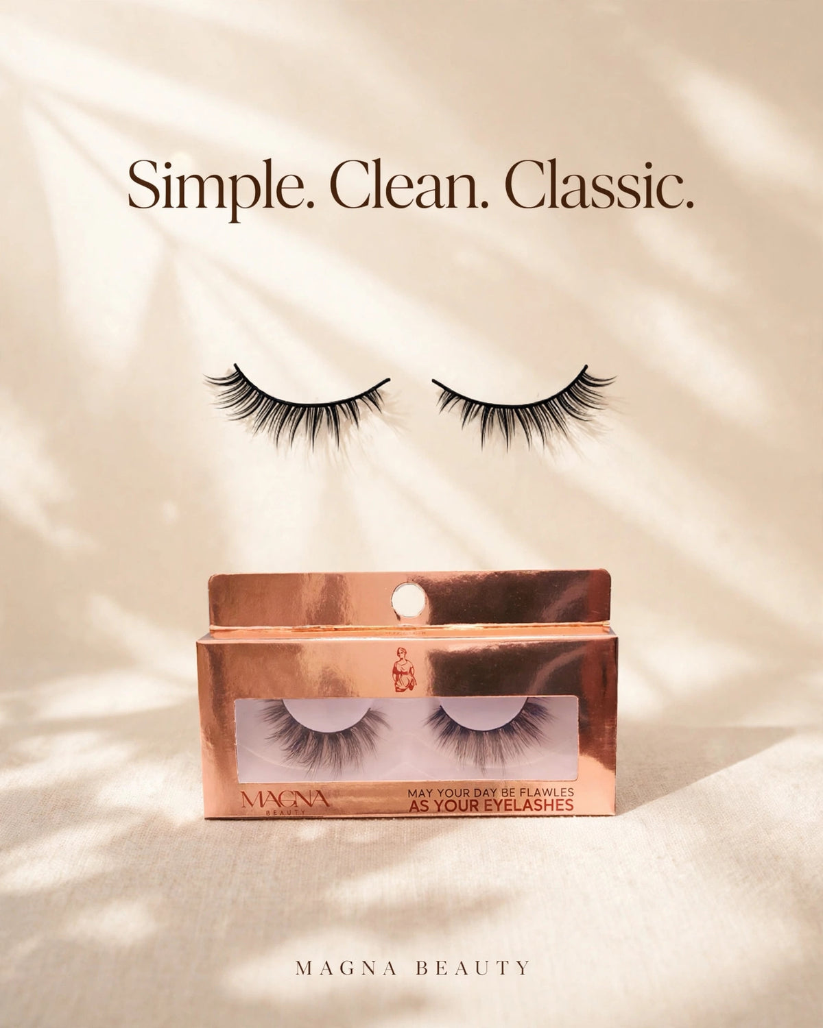 Magna Beauty Simple lashes and box: Simple. Clean. Classic.